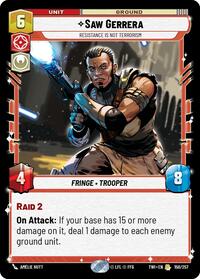 Saw Gerrera - Resistance is Not Terrorism - Twilight of the Republic - 150/257