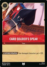 Card Soldier's Spear - Azurite Sea - 134/204