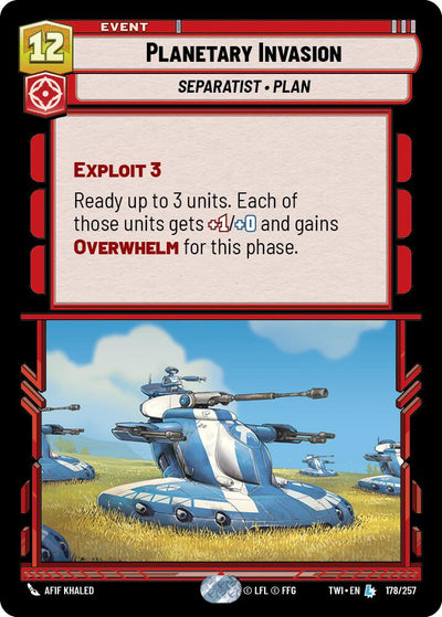Planetary Invasion (178/257) (178/257) [Twilight of the Republic]