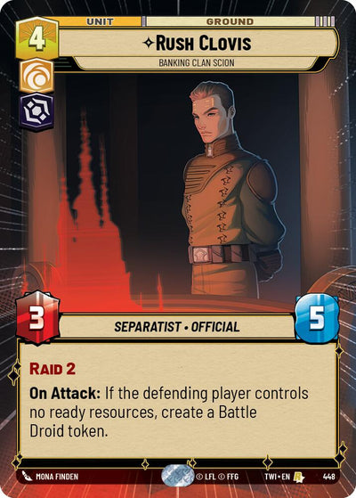 Rush Clovis - Banking Clan Scion (448) (Hyperspace) (448) [Twilight of the Republic]