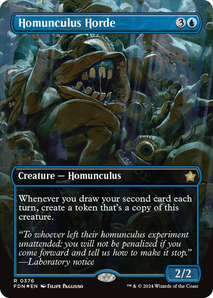 Homunculus Horde (Borderless) (Mana Foil) [Foundations]