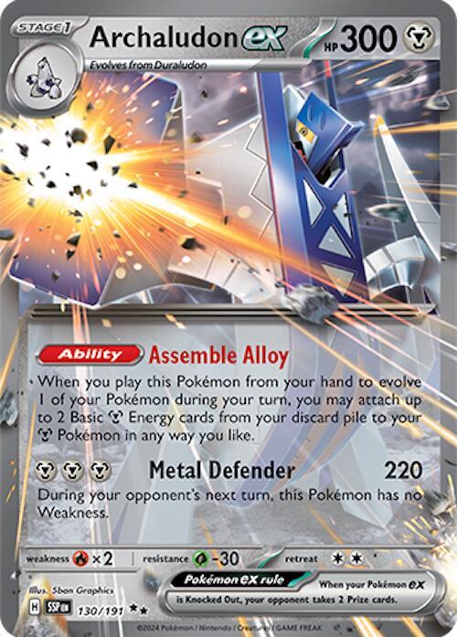 Archaludon ex (130/191) (Surging Sparks Stamped) (Jumbo Card) [Scarlet & Violet: Surging Sparks]