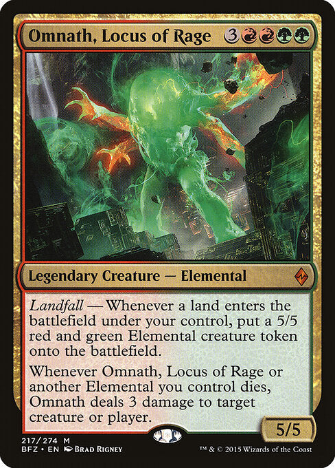 Omnath, Locus of Rage - Battle for Zendikar - 217