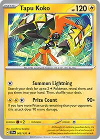 Tapu Koko - SV08: Surging Sparks - 065/191