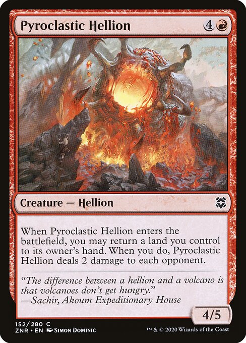 Pyroclastic Hellion - Zendikar Rising - 152