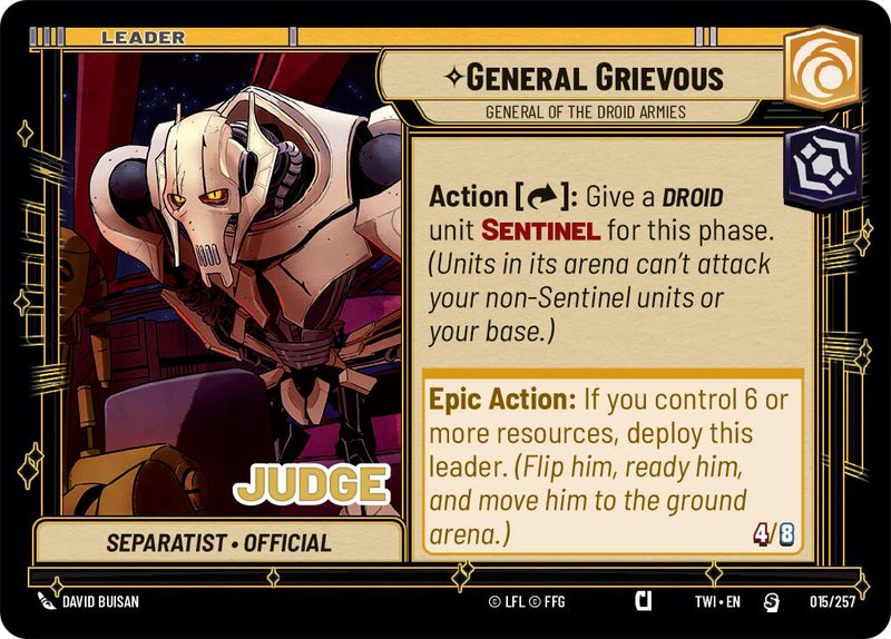 General Grievous - General of the Droid Armies (002/002) (Prerelease) (002/002) [Twilight of the Republic Promos]