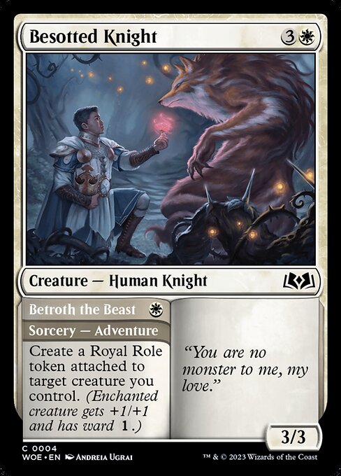 Besotted Knight // Betroth the Beast - Wilds of Eldraine - 4