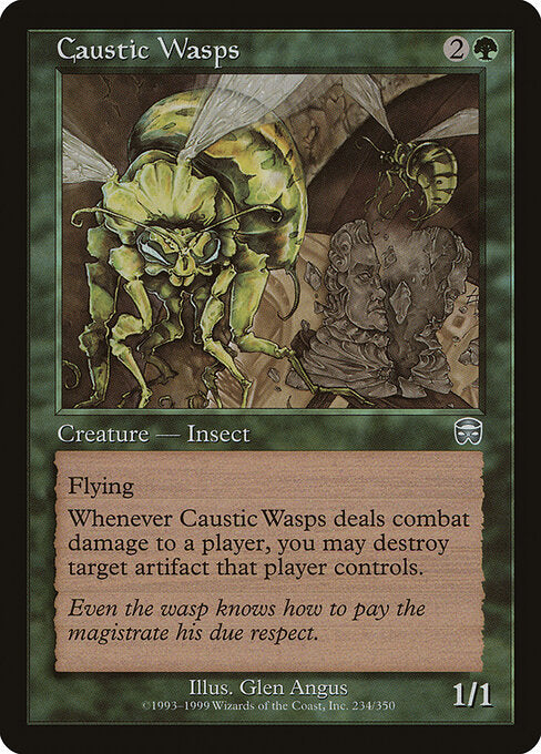 Caustic Wasps - Mercadian Masques - 234