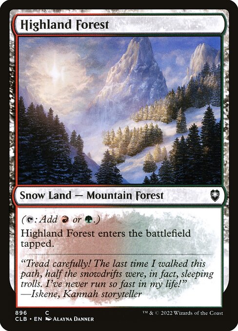 Highland Forest - Commander Legends: Battle for Baldur's Gate - 896