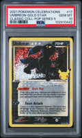 UMBREON-GOLD STAR CLASSIC COLL-POP SERIES 5 2021 POKEMON CELEBRATIONS CLASSIC COLLECTION PSA GEM MT 10