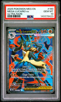 MEGA LUCARIO ex ULTRA RARE 2025 POKEMON MEG EN-MEGA EVOLUTION PSA GEM MT 10