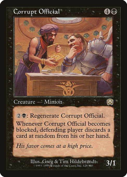 Corrupt Official - Mercadian Masques - 128