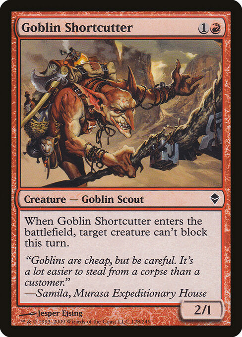 Goblin Shortcutter - Zendikar - 128