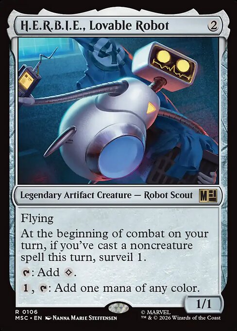 H.E.R.B.I.E., Lovable Robot - Marvel Super Heroes Commander - 106