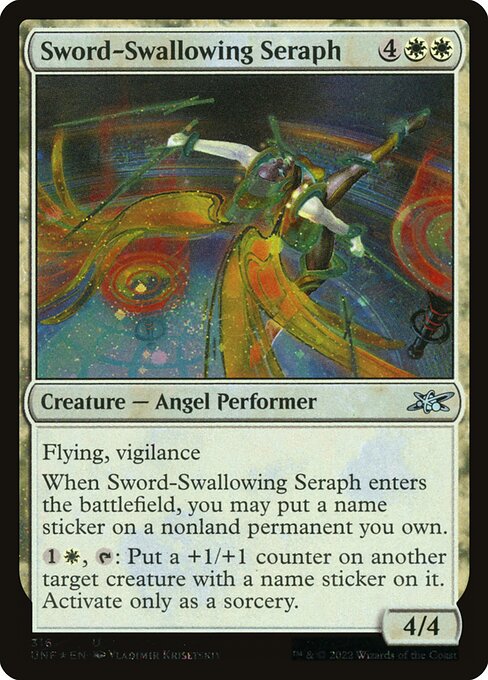 Sword-Swallowing Seraph - Unfinity - 316