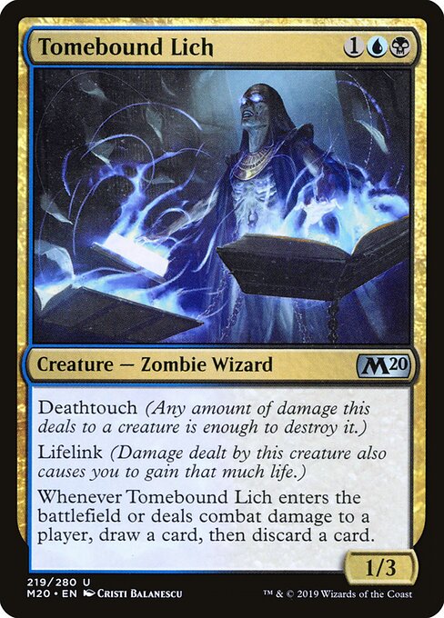 Tomebound Lich - Core Set 2020 - 219