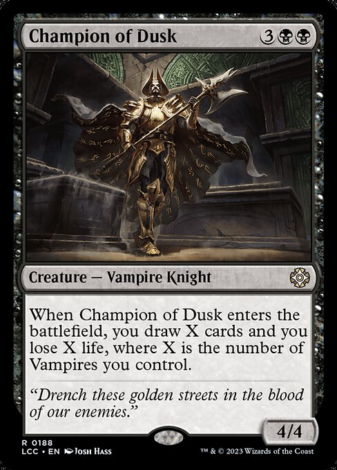Champion of Dusk - The Lost Caverns of Ixalan Commander - 188