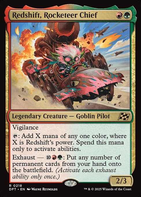 Redshift, Rocketeer Chief - Aetherdrift - 218