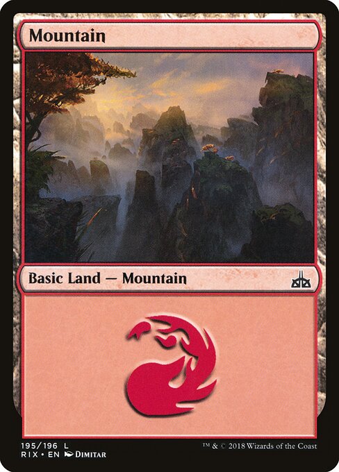 Mountain - Rivals of Ixalan - 195