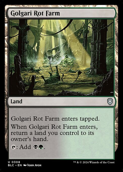 Golgari Rot Farm - Bloomburrow Commander - 308