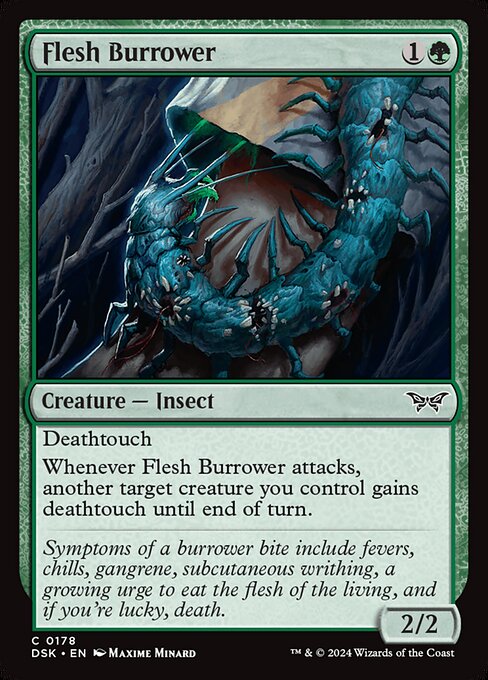 Flesh Burrower - Duskmourn: House of Horror - 178