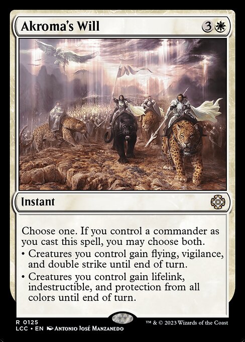 Akroma's Will - The Lost Caverns of Ixalan Commander - 125