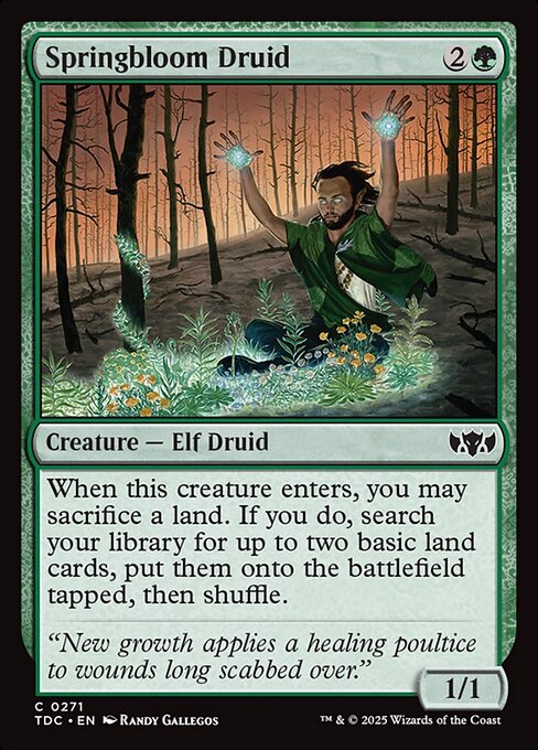 Springbloom Druid - Tarkir: Dragonstorm Commander - 271