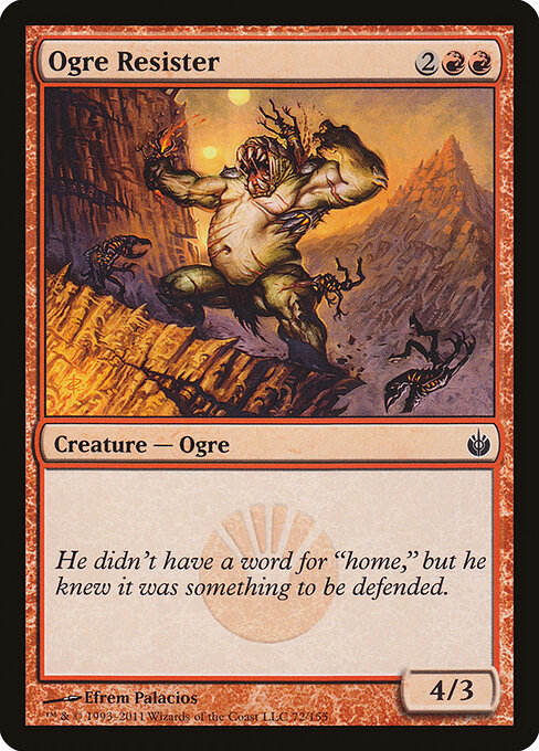 Ogre Resister - Mirrodin Besieged - 72