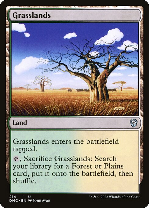 Grasslands - Dominaria United Commander - 214