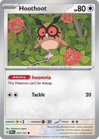 Hoothoot - SV: Prismatic Evolutions - 077/131