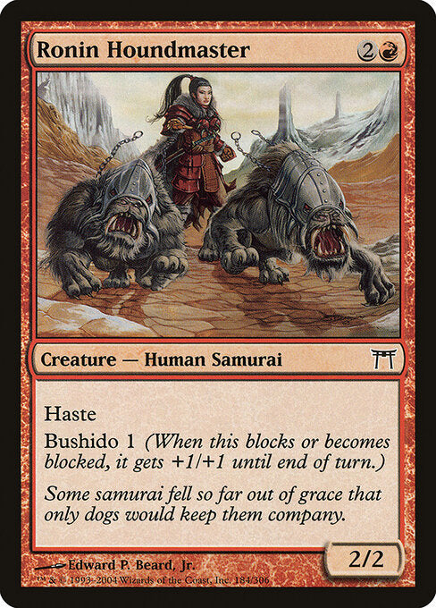 Ronin Houndmaster - Champions of Kamigawa - 184
