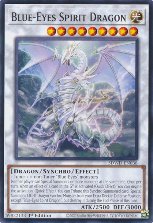 Blue-Eyes Spirit Dragon [SDWD-EN038] Common
