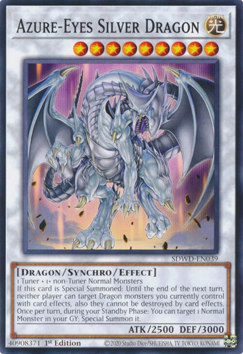 Azure-Eyes Silver Dragon [SDWD-EN039] Common