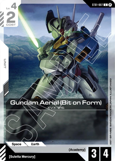 Gundam Aerial (Bit on Form) (ST01-007) (GD01_b)