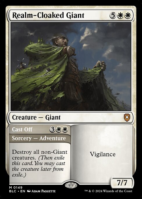 Realm-Cloaked Giant // Cast Off - Bloomburrow Commander - 149