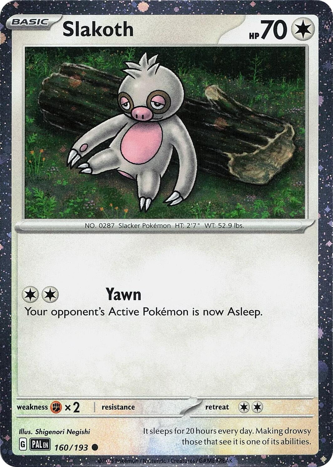 Image for Slakoth (Cosmos Holo) (160/193) (MCAP) - Pokemon