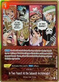 In Two Years!! At the Sabaody Archipelago!! (One Piece Japanese Version 2nd Anniversary Set) - One Piece Promotion Cards - OP01-030