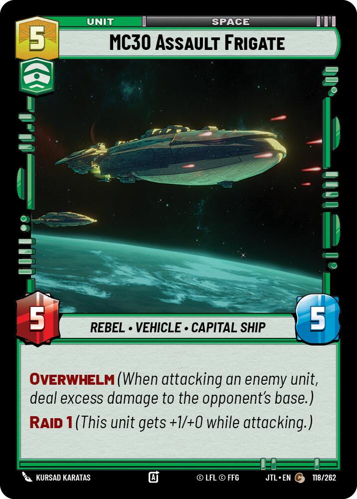 MC30 Assault Frigate (118/262) (118/262) [Jump to Lightspeed]