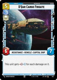 D'Qar Cargo Frigate (Foil) - Jump to Lightspeed - 550