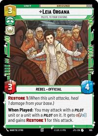 Leia Organa - Pilots, To Your Stations (Foil) - Jump to Lightspeed - 595