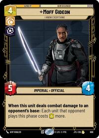 Moff Gideon - I Know Everything (Foil) - Jump to Lightspeed - 686