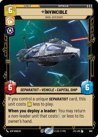 Invincible - Naval Adversary (Foil) - Jump to Lightspeed - 689