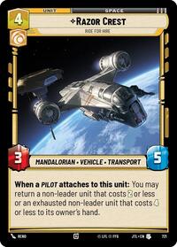 Razor Crest - Ride For Hire (Foil) - Jump to Lightspeed - 721