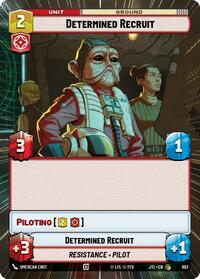 Determined Recruit (Hyperspace Foil) - Jump to Lightspeed - 893