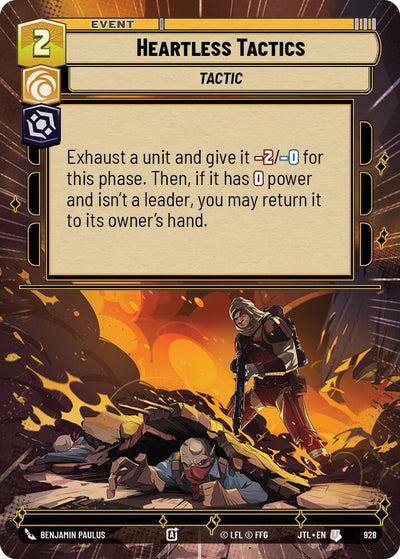 Heartless Tactics (928) (Hyperspace Foil) (928) [Jump to Lightspeed]