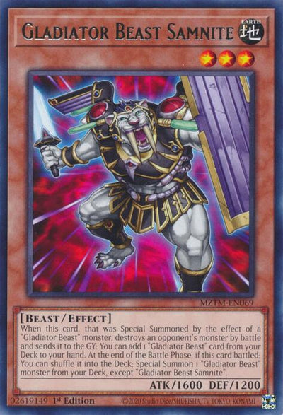 Gladiator Beast Samnite [MZTM-EN069] Rare