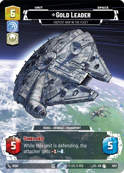 Gold Leader - Fastest Ship in the Fleet (1057) (Prestige Foil) (1057) [Jump to Lightspeed]