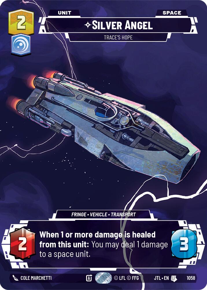 Silver Angel - Trace's Hope (1058) (Prestige Foil) (1058) [Jump to Lightspeed]