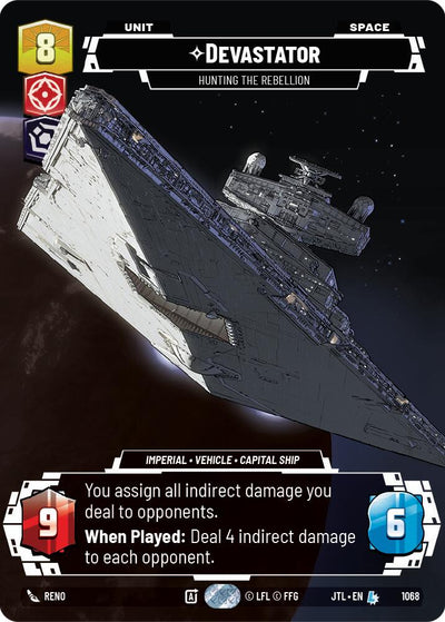 Devastator - Hunting the Rebellion (1068) (Prestige Foil) (1068) [Jump to Lightspeed]