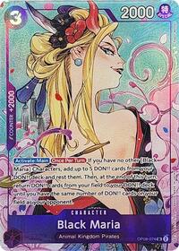 Black Maria (Illustration Box Vol.2) (Textured) - One Piece Promotion Cards - OP08-074